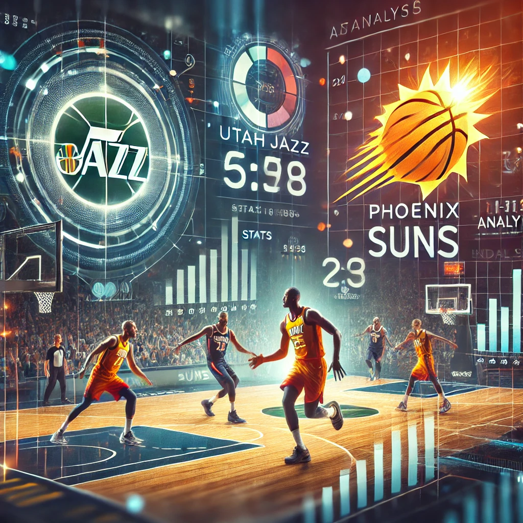 utah jazz vs phoenix suns match player stats