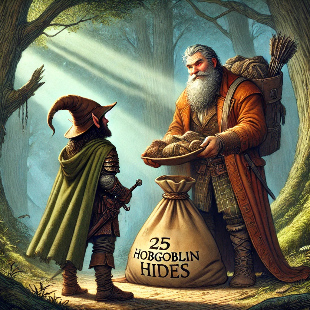 bring blorbo the shrewd 25 hobgoblin hides